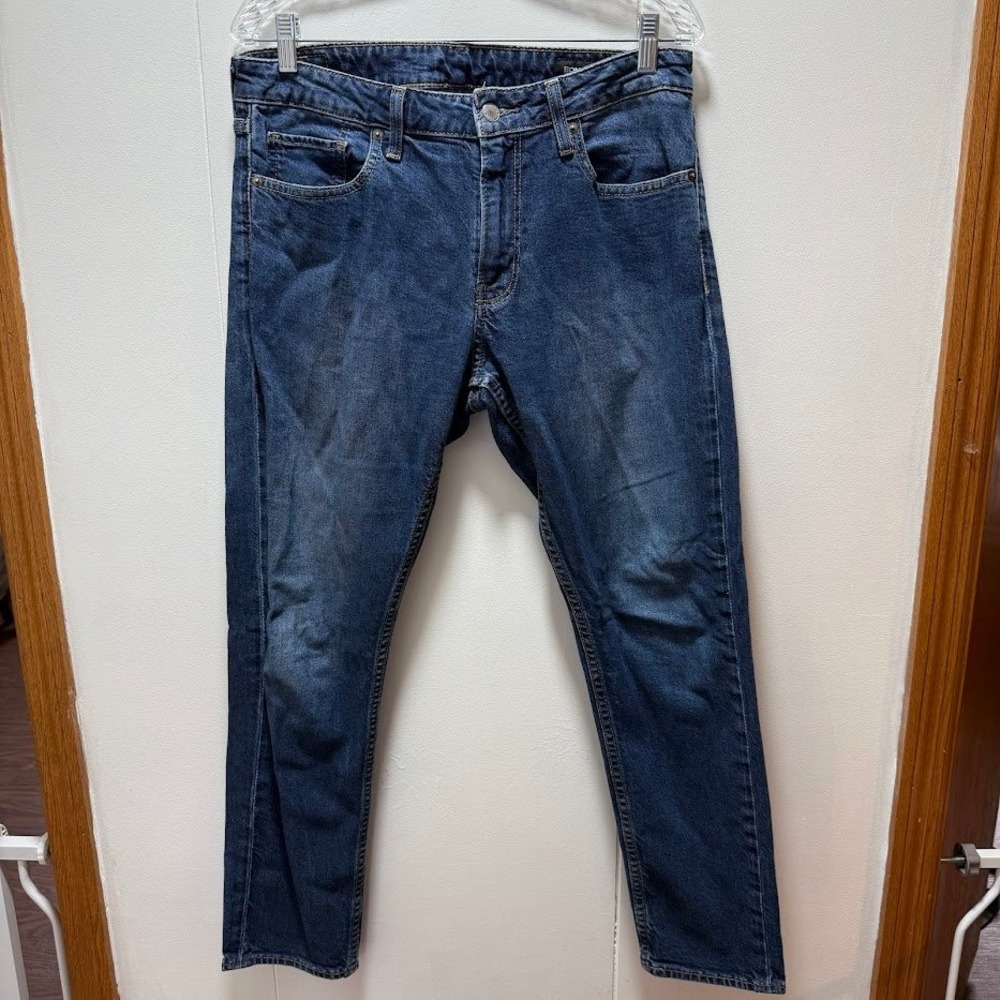 BONOBOS Mens‎ Jeans Blue Wash Slim Fit Stretch Cotton Blend Size 33x30